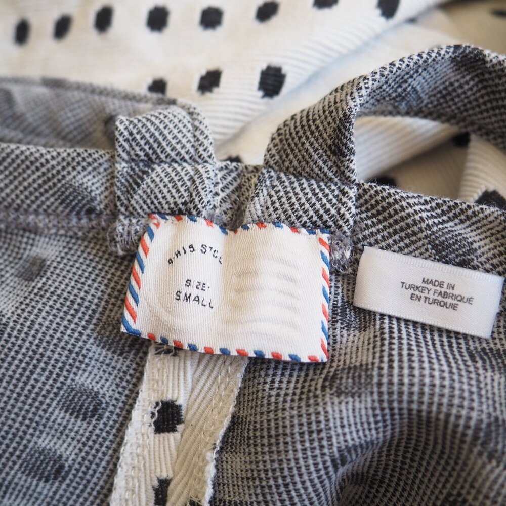 !! Anthropologie Postmark Stamp Dotted Jacquard Halter Sleeveless Tank Top - Picture 9 of 9